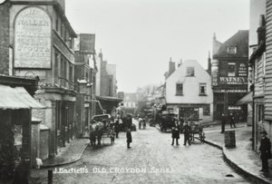 Three Tuns Old Kings Head, Surrey Street, Croydon: celkový pohled, 1885 od English Photographer