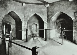 Tower of London, Tower Hill: státní vězeňská místnost v Beauchamp Tower, 1895 od English Photographer