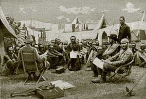 Uzavírání smluv ve východní Africe (černobílá fotografie) od English Photographer