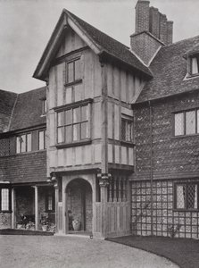 Upton Grey House, Winchfield, Hants, Anglie (černobílá fotografie) od English Photographer