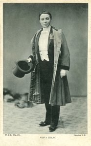 Vesta Tilley (černobílá fotografie) od English Photographer
