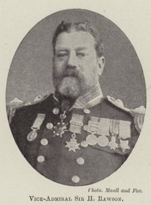 Viceadmirál Sir H Rawson od English Photographer