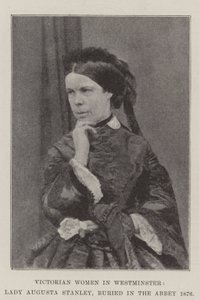 Viktoriánské ženy ve Westminsteru, Lady Augusta Stanley, pohřbená v opatství 1876 od English Photographer