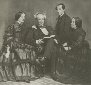 Viktoriánská rodinná skupina, 1857 od English Photographer