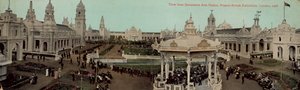 Pohled z paláce dekorativních umění, francouzsko-britská výstava, Londýn, 1908 od English Photographer