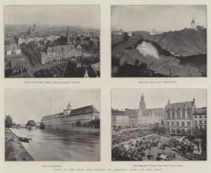 Návštěva cara a carevny v Breslau, pohledy na město od English Photographer