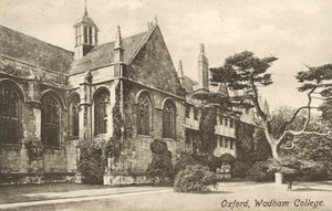 Wadham College, Oxford, Oxfordshire (čb fotografie) od English Photographer