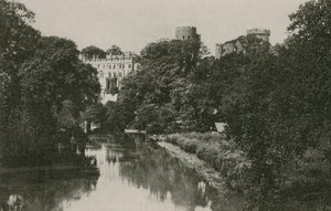 Hrad Warwick, z Avonu od English Photographer