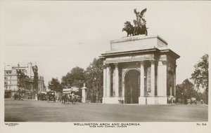 Wellington Arch a Quadriga, Hyde Park Corner od English Photographer
