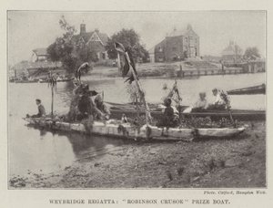 Weybridge Regatta, loď Robinson Crusoe Prize od English Photographer