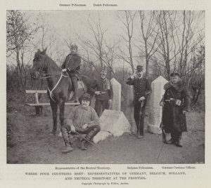 Kde se setkávají čtyři země, zástupci Německa, Belgie, Holandska a neutrálního teritoria na hranici od English Photographer
