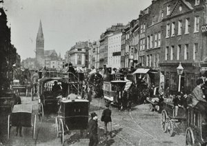 Whitechapel High Street, při pohledu na východ, 1890 od English Photographer