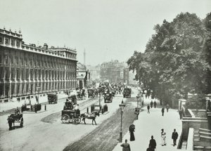 Whitehall, Westminster LB: Pohled na sever, 1890 od English Photographer