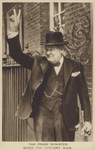 Winston Churchill (černobílá fotografie) od English Photographer