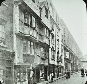Wych Street, Westminster LB: Pohled na západ, 1890 od English Photographer