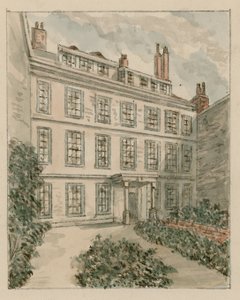 10 Nevills Court, Fetter Lane, Holborn, z náčrtu v roce 1890 (wc na papíře) od English School