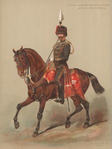 10. princ z Walesu vlastní královští husaři, důstojník, revizní řád od English School