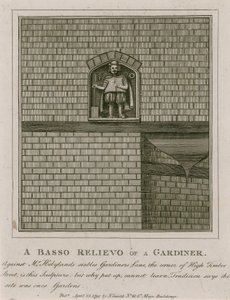 A Basso Relievo of a Gardiner od English School