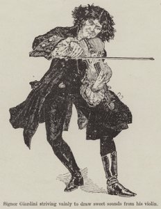 A Fiddle with One Tune, R E Francillon (rytina) od English School
