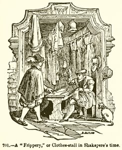 Frippery neboli stánek s oblečením za Shakespearových časů od English School