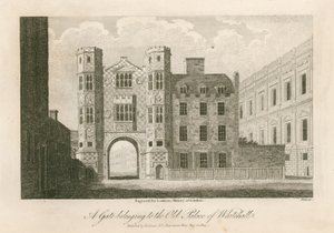 Brána patřící ke Starému paláci Whitehall od English School