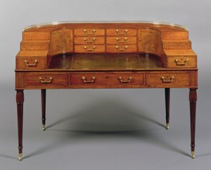 Stůl George III Carlton House Desk, cca 1800 (dřevěný)