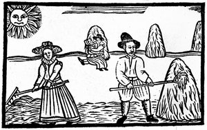 A Harvesting Scene, ilustrace z 