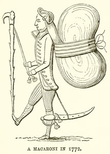 Makaróny v roce 1772 od English School