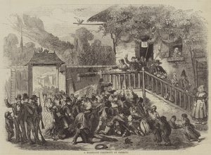 Svatební obřad v Embrunu (rytina) od English School