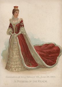 Peeress of the Realm (chromolitho) od English School