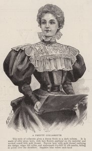 A Pretty Collarette (rytina) od English School
