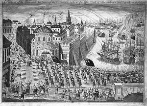 Vyhlídka města Havannah, kterou ukořistil hrabě z Albemarle a sir George Pocock 13. srpna 1762
