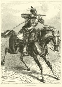Pruský dragoun, září 1870 od English School
