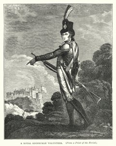 A Royal Edinburgh Volunteer (rytina) od English School