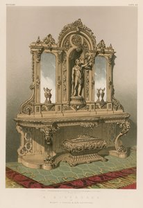 Sideboard od pánů J Taylora a syna, Edinburgh od English School