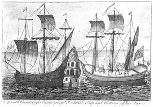 Španělský „Guarda Costa“ (pobřežní hlídka) nastupuje na loď kapitána Jenkinse a uřízne mu ucho, 1731