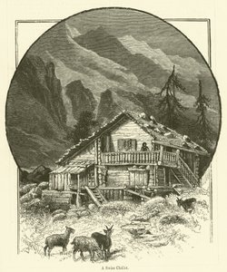Švýcarská chata (rytina) od English School