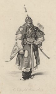Tatar čínské armády (rytina) od English School