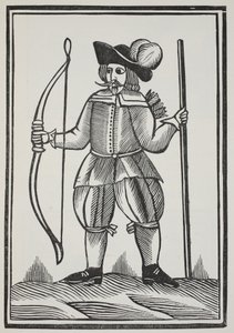 A True Tale of Robin Hood, ilustrace z Chap-books of the Eighteenth Century od Johna Ashtona, pub. 1882 od English School