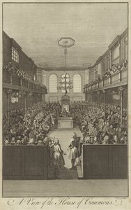 Pohled na Dolní sněmovnu, Westminster od English School