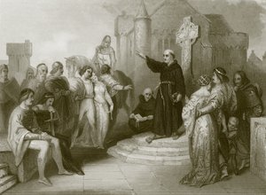Dominikánský mnich káže křížovou výpravu od English School
