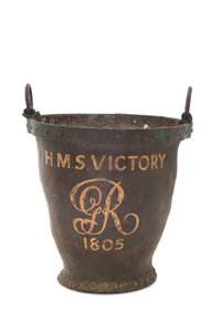 Požární vědro od H.M.S. Vítězství, 1805 od English School