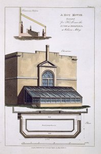Teplárna popravená pro Jeho Milost vévodu z Bedfordu v opatství Woburn, 1806 od English School