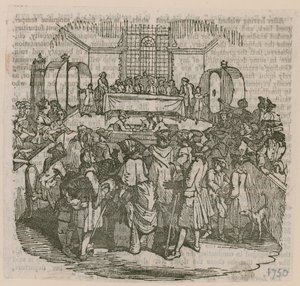 loterie; z roku 1750 od English School