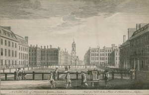 Severní pohled na Hanover Square, Londýn od English School