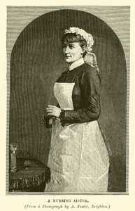 Ošetřující sestra (rytina) od English School