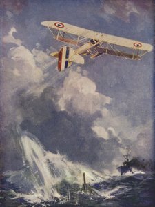 Hydroplán bombarduje ponorku od English School