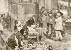 Vývařovna v Paříži v roce 1800 (litho) od English School