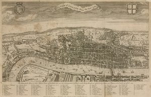 Pohled na Londýn kolem roku 1560 od English School