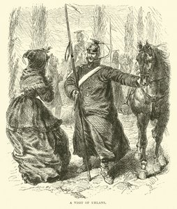 Návštěva Uhlans, březen 1871 od English School